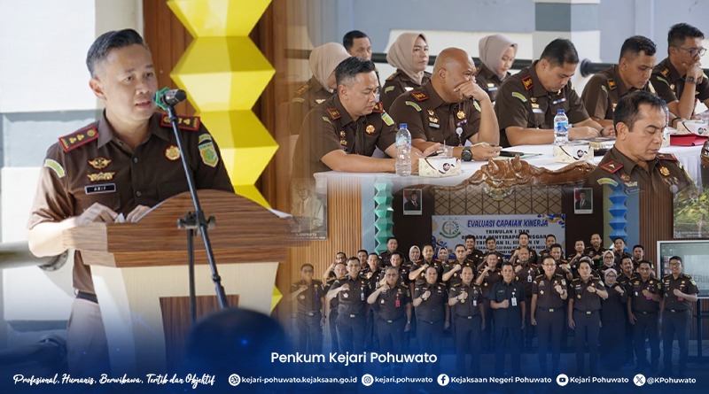 Rapat Evaluasi Capaian Kinerja Triwulan I Tahun 2026 Kejaksaan Se-Gorontalo