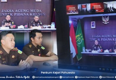 Kajari Pohuwato Ikuti Pengarahan Virtual Jaksa Agung Muda Tindak Pidana Khusus