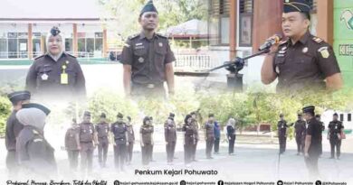 Apel Pagi Kejaksaan Negeri Pohuwato Dipimpin Kepala Seksi Perdata dan Tata Usaha Negara Apel Pagi Kejaksaan Negeri Pohuwato Dipimpin Kepala Seksi Perdata dan Tata Usaha Negara