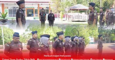 Kejaksaan Negeri Pohuwato Laksanakan Apel Pagi, Dipimpin Kasi Pidum