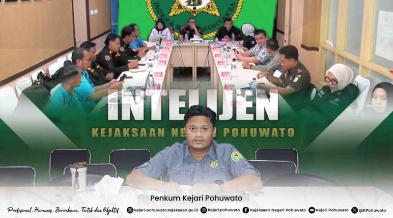 Bidang Intelijen Kejaksaan Negeri Pohuwato Ikuti Zoom Meeting Identifikasi Potensi AGHT pada KNMP di Provinsi Gorontalo